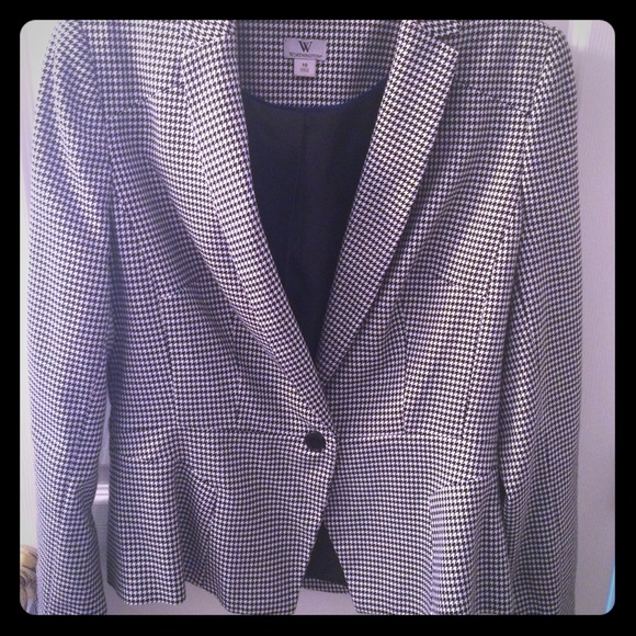 Houndstooth blazer