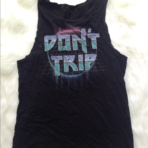 Don't trip tank top.