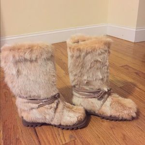 Bebe rabbit fur snow boots