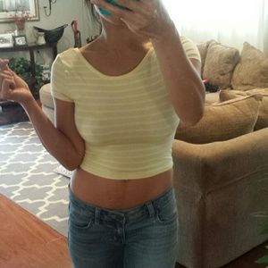 Guess Striped Crop Top