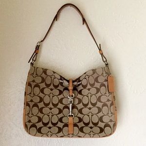 Coach Hampton Monogram Clip Shoulder Bag 6091
