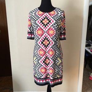 Eliza J geometric dress - gorgeous on!!