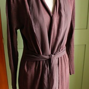 Nic + Zoe large open cardigan with chiffon detail