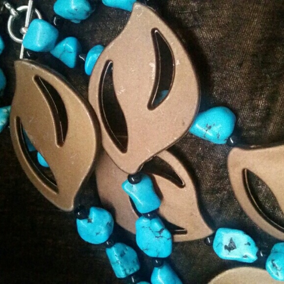 SOLD * Set of Long bead necklaces - Picture 3 of 4