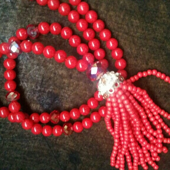 SOLD * Set of Long bead necklaces - Picture 4 of 4