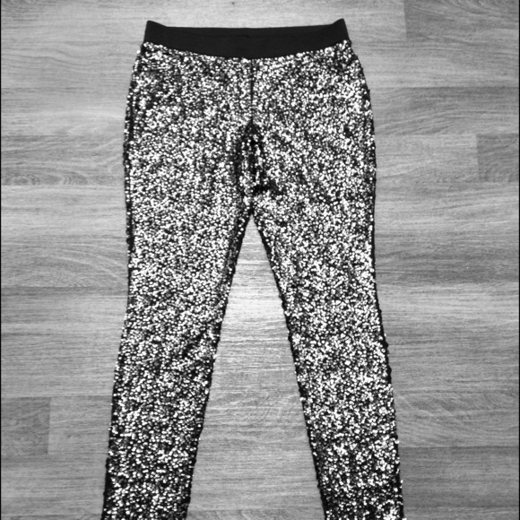 EXPRESS Sequin Leggings Brand New!