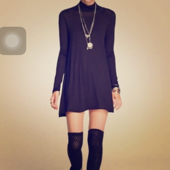 Free People long black tunic xs - Picture 1 of 2