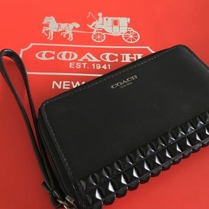 Coach rock stud wristlet