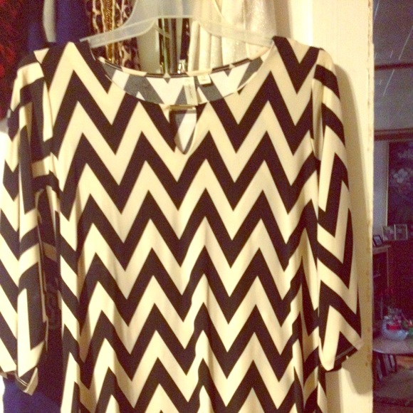 Chevron print dress