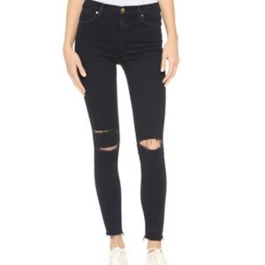 J brand high rise Alana crop jeans in blue mercy