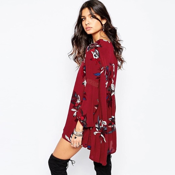 πHOST PICKππFloral Deep V Neck Boho Dress - Picture 2 of 4