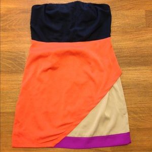 Color Block Tube Top!
