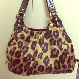 Leopard print Coach Bag