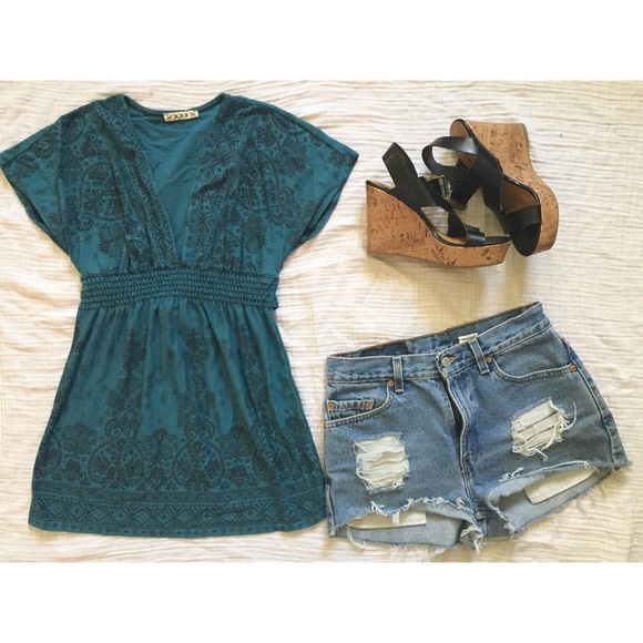 Forever 21 Babydoll Top - Picture 1 of 2