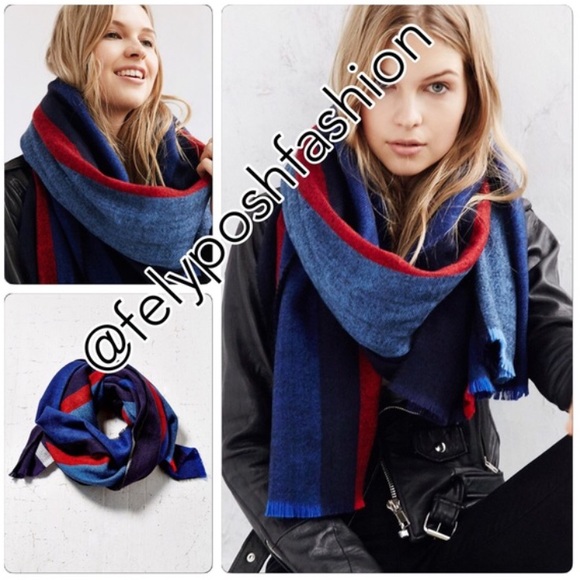 Urban Outfitters Accessories - Urban Outfitters Stripped Oversized Blanket Scarf
