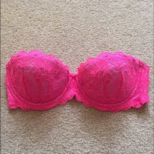 ⚡️FLASH SALE⚡️ VS PINK lace strapless bra