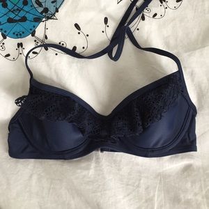 navy blue bikini top