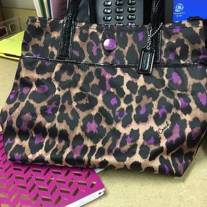 Cheetah coach purse