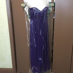 Long formal dress, purple