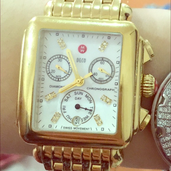 Michele deco diamonds dial
