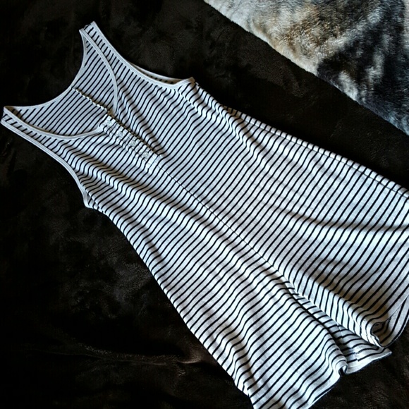 B&W striped romper