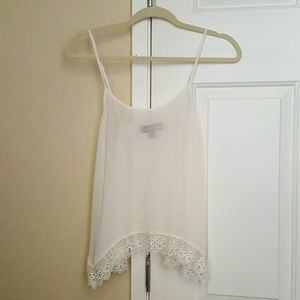 Cute white tank top
