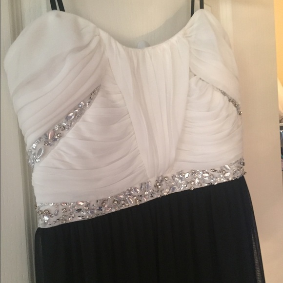 Black and white Prom Dress