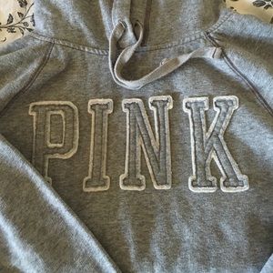 Gray PINK hoodie