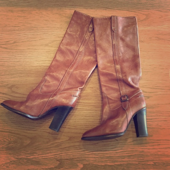J. Crew Shoes - JCrew Camel Leather Boots...