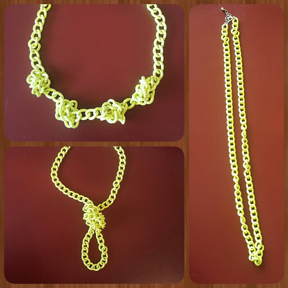 *MUST GO TODAY* Yellow Statement Chain Necklace