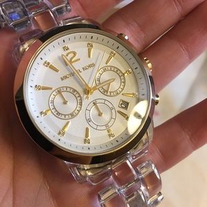 Michael Kors Chronograph Audrina Clear Acetate
