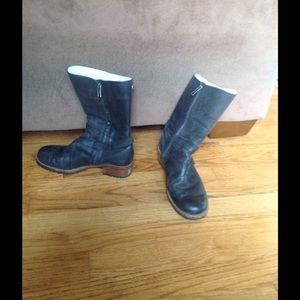 Ugg Black leather boots