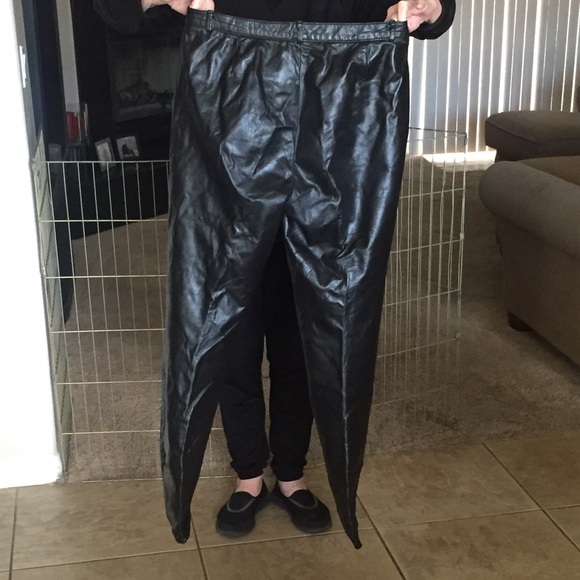 All Genuine Lined Leather Motorcycle Pants - Picture 2 of 4