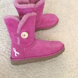 Pink Breast-cancer awareness Uggs