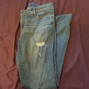 Loft modern fit distressed jeans