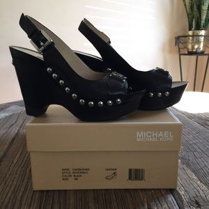 Michael Kors Charm Sling Platform Pump