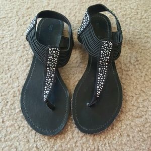 Steve Madden black rhinestone sandles