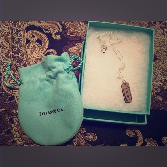 Tiffanys necklace and letter C pendant