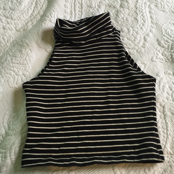 American apparel crop turtle neck