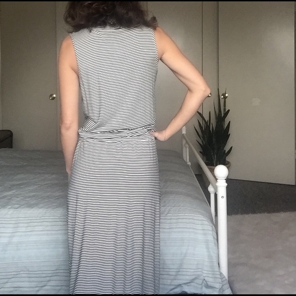Stripped Maxi Dress M - Picture 2 of 4