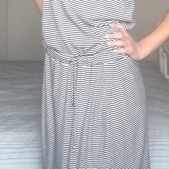 Stripped Maxi Dress M - Picture 4 of 4