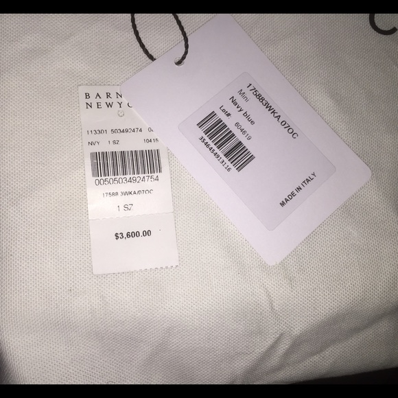 Céline Blue Tie Tote - Picture 3 of 4