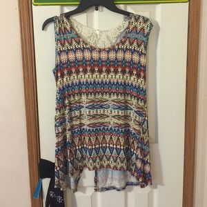 Liberty Love Crochet and split bottom back tank!