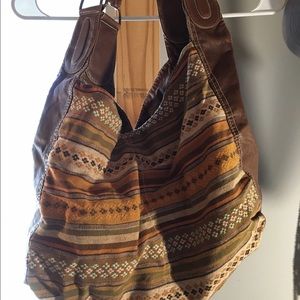 Aztec print bag