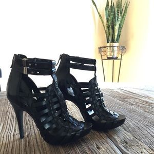 BCBG Gemma Caged Heels