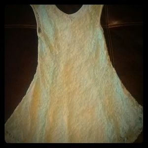 Aqua blue flowy blouse