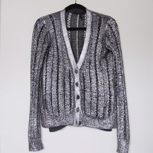 BCBG Max Azria Metallic Cardigan
