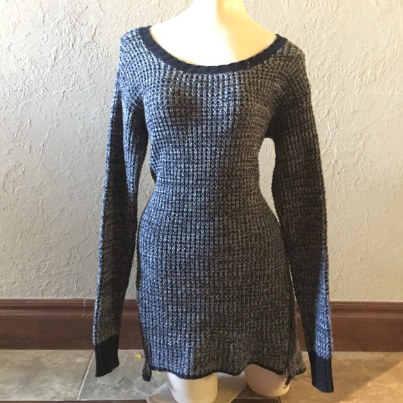 Sweat dress with zipper sides