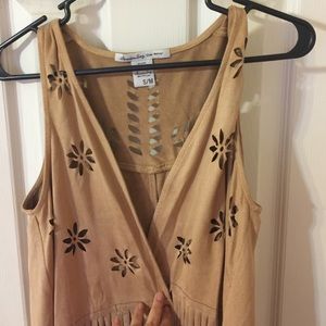American Rag Fringe Vest