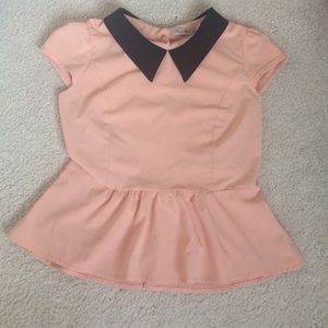 Peach crop top from final touch
